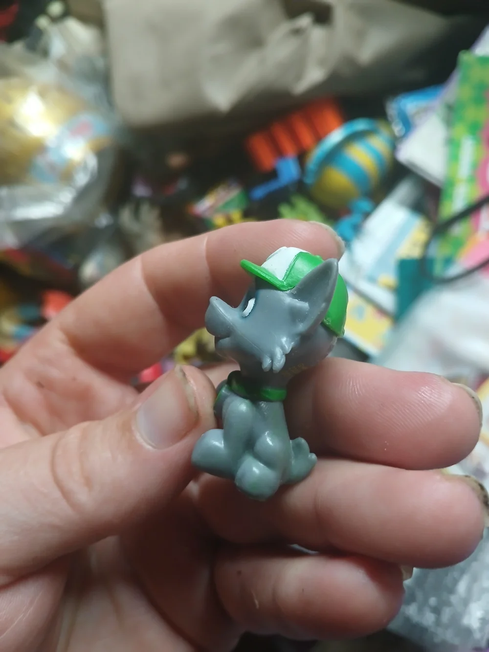 small gray Paw Patrol Mini Figure - Rocky